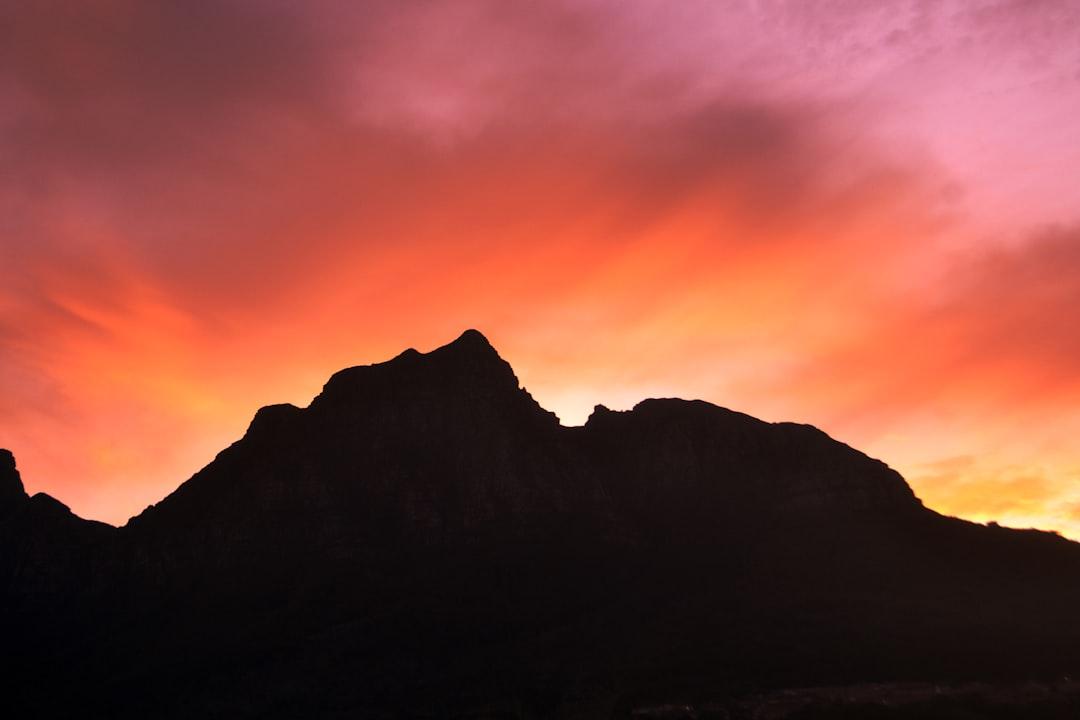 Silhouette of mountain peak from Carolinie Cavalli on Unsplash