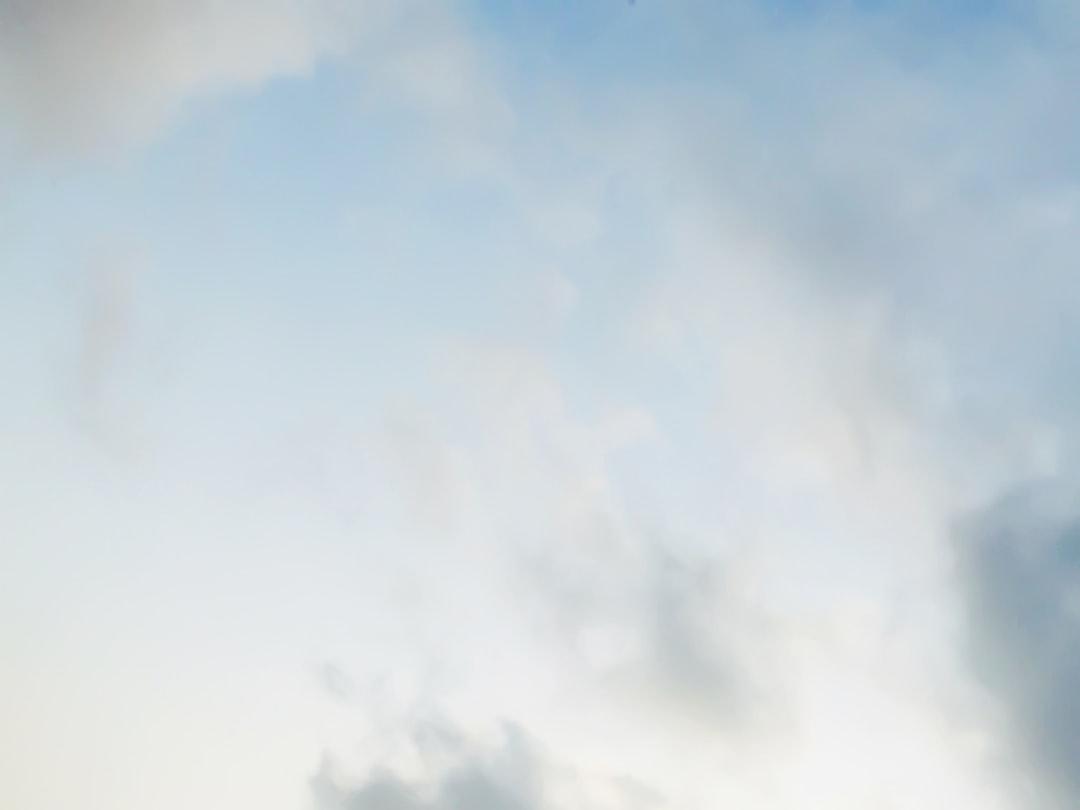 Blue cloudy sky from Tatiana Zhukova on Unsplash