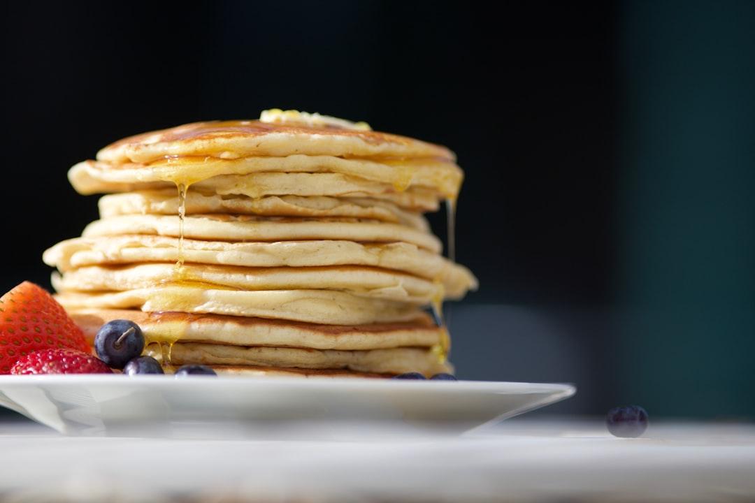 Pancakes on palte from Luke Pennystan on Unsplash