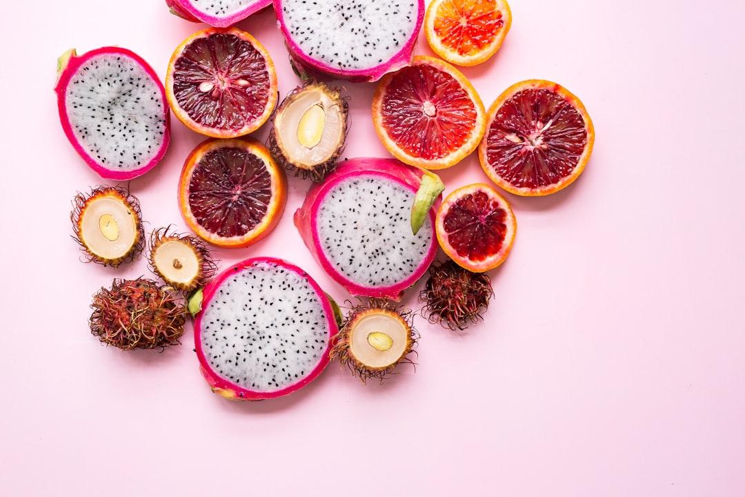 Flatlay photography of citrus and dragon from Brooke Lark on Unsplash