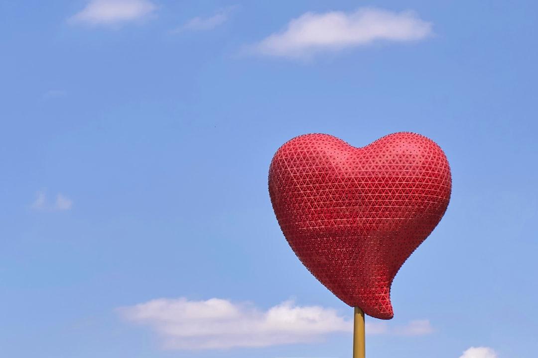 Red heart balloon under blue sky during daytime from Jean-Louis Paulin on Unsplash Rượu và bệnh tim mạch